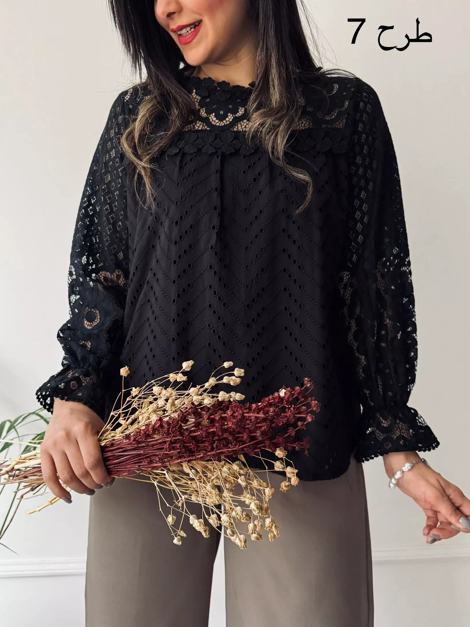 شومیز خامه دوزی گلسا